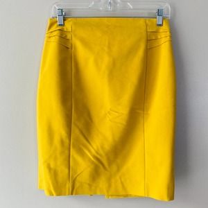 Express Yellow Mini Skirt